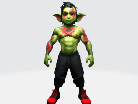 Mystical Goblin Warrior 3Dモデル