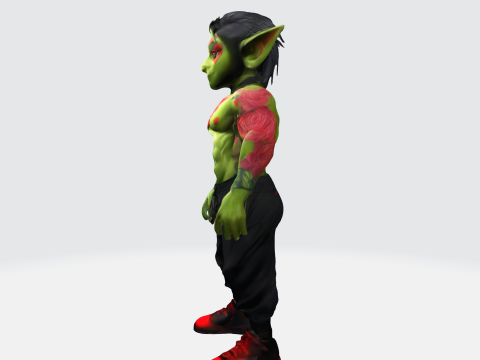 Mystical Goblin Warrior Modelo 3D