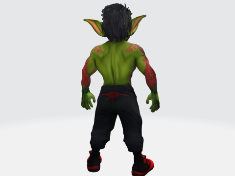 Mystical Goblin Warrior Modelo 3D