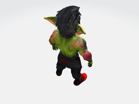 Mystical Goblin Warrior Modelo 3D