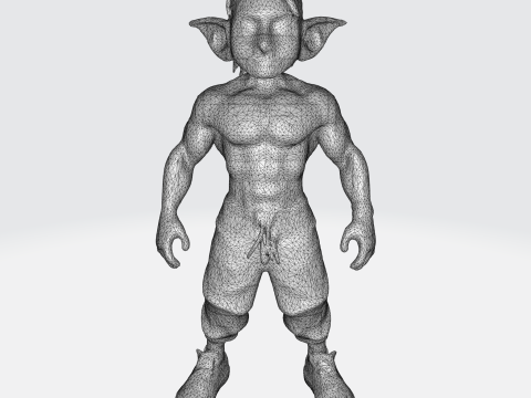 Mystical Goblin Warrior Modelo 3D