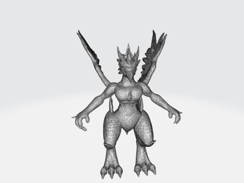 Fire Phoenix Creature Modelo 3D