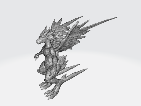 Fire Phoenix Creature Modelo 3D