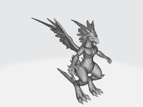 Fire Phoenix Creature Modelo 3D