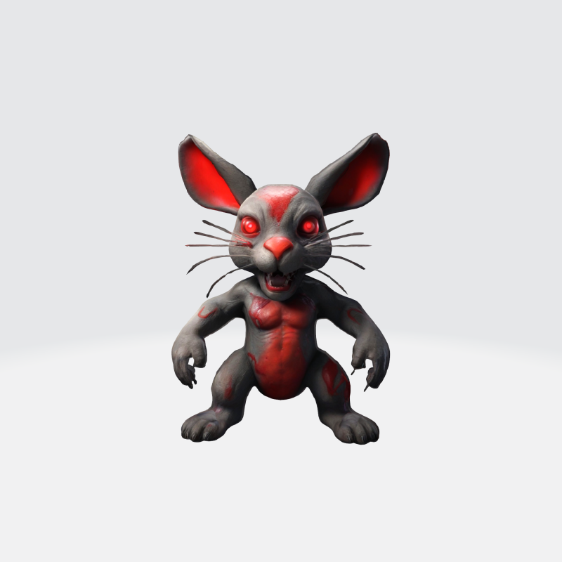 Dark Inferno Rabbit 3D मॉडल .c4d .max .obj .3ds .fbx .stl .blend 