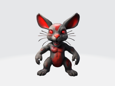 Dark Inferno Rabbit 3D Model