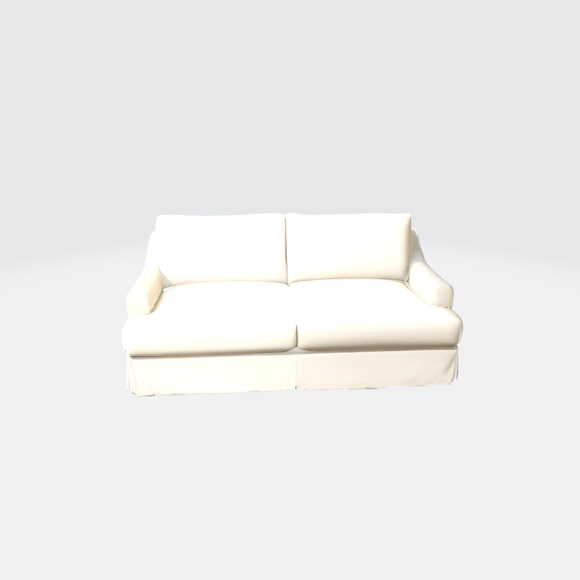Elegant White Sofa 3D Model .c4d .max .obj .3ds .fbx .stl .blend 