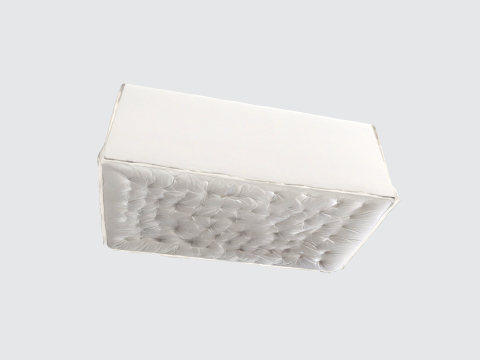 Elegant White Sofa 3D-Modell