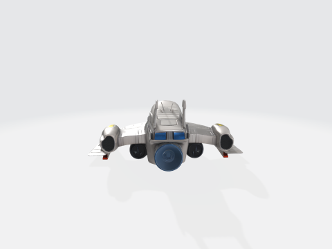 Futuristic Sci-Fi Fighter Spacecraft Model 3D