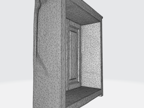 Rustic Vintage Wardrobe Cabinet - Distressed Farmhouse Furniture Modello 3D