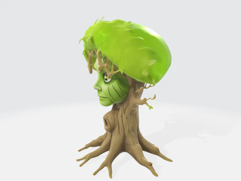 Fantasy Tree Spirit - Magical Enchanted Tree Character 3D Model