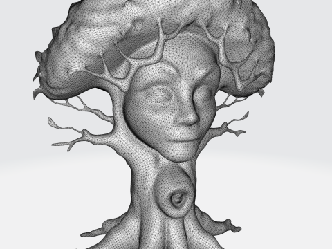 Fantasy Tree Spirit - Magical Enchanted Tree Character 3D-Modell