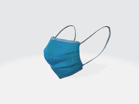Medical Face Mask - Surgical Disposable Healthcare PPE 3D Model