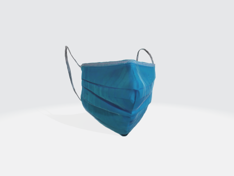 Medical Face Mask - Surgical Disposable Healthcare PPE 3D Модель