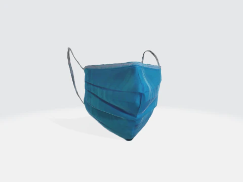 Medical Face Mask - Surgical Disposable Healthcare PPE 3D Model