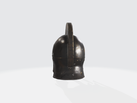Ancient Greek Roman Spartan Helmet 3D Model