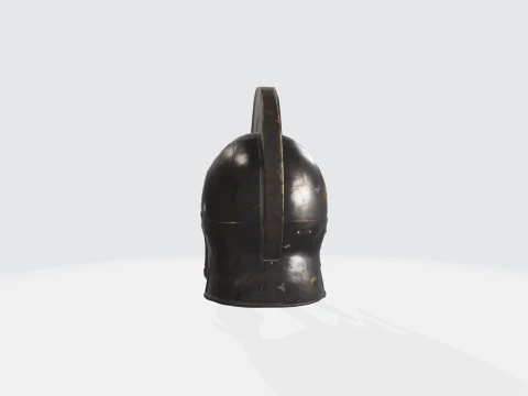 Ancient Greek Roman Spartan Helmet 3D Model