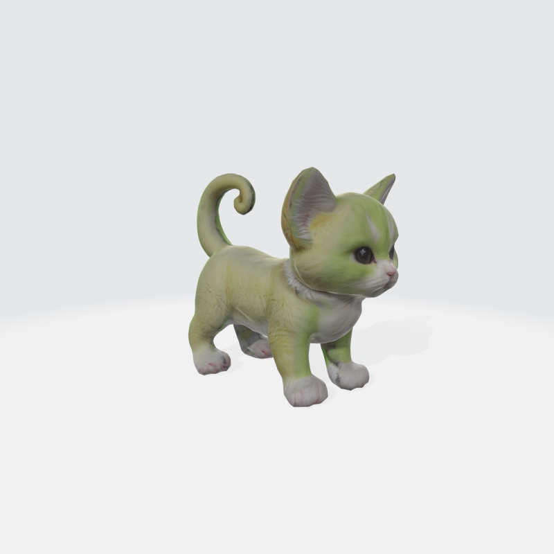 Cute Kitten - Realistic Baby Cat Character Assets Modèle 3D .c4d .max .obj .3ds .fbx .stl .blend 