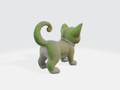 Cute Kitten - Realistic Baby Cat Character Assets 3D Model