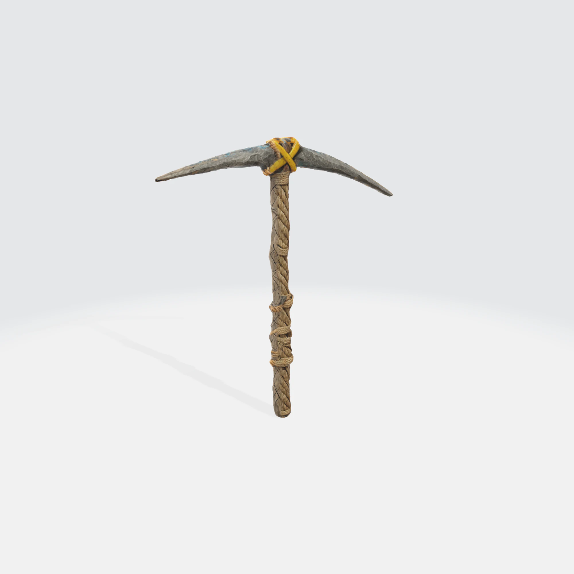 Medieval Pickaxe - Fantasy Mining Tool Asset 3D Model .c4d .max .obj .3ds .fbx .stl .blend
