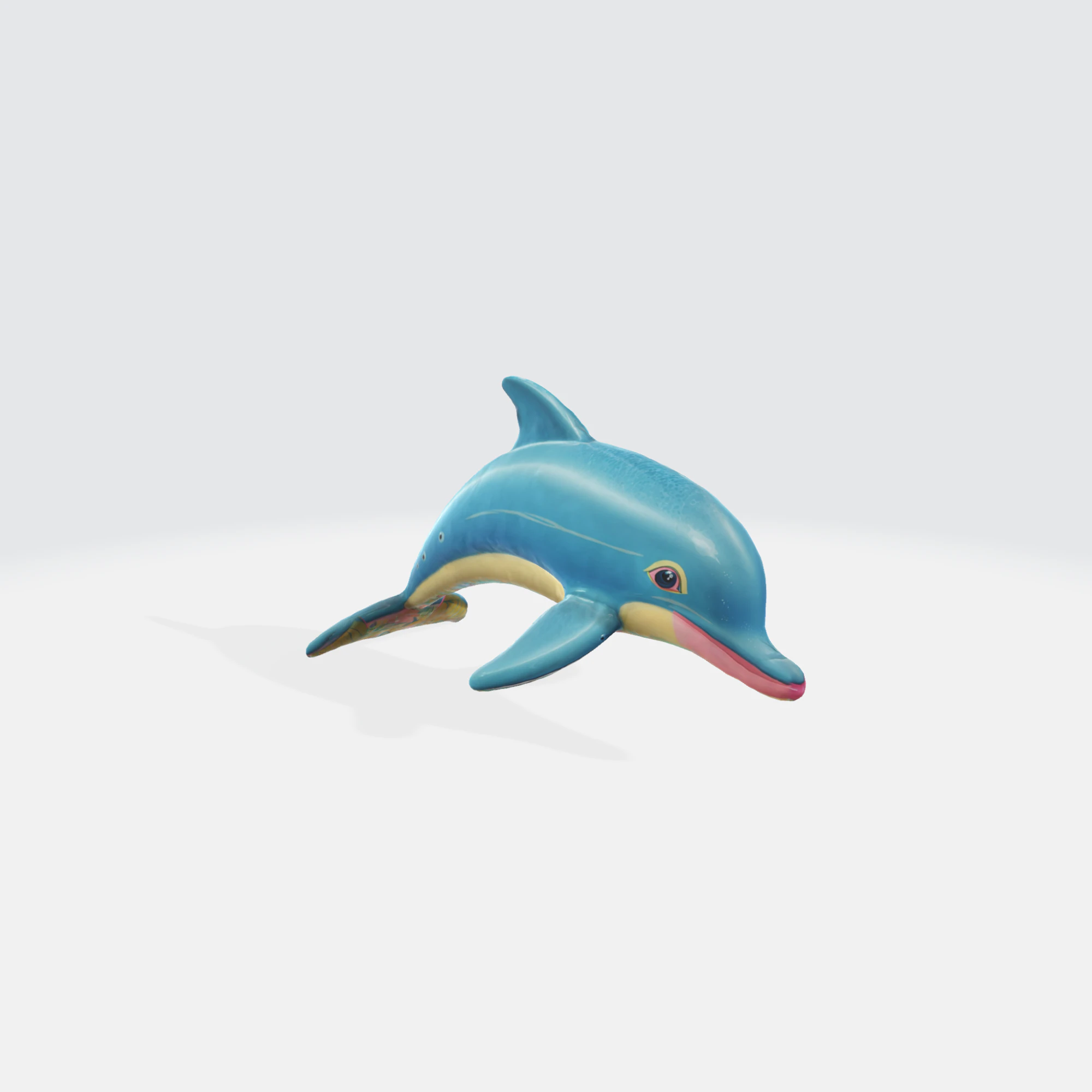 Realistic Dolphin - Marine Animal Asset 3D Model .c4d .max .obj .3ds .fbx .stl .blend 