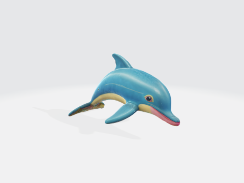 Realistic Dolphin - Marine Animal Asset 3D Model