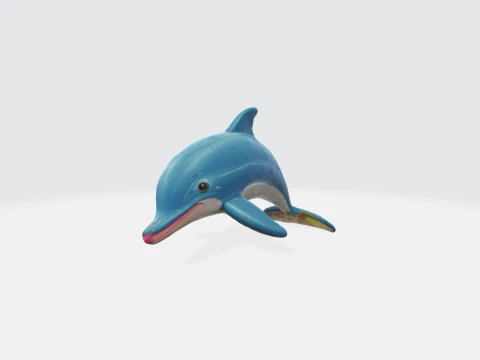 Realistic Dolphin - Marine Animal Asset 3D Model