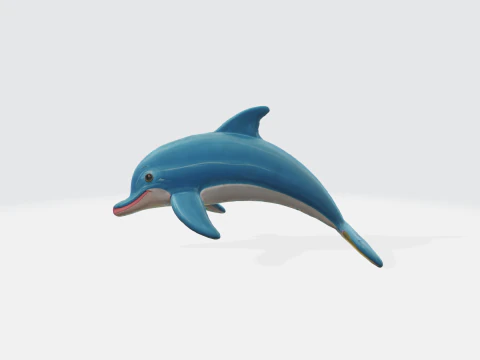Realistic Dolphin - Marine Animal Asset 3D Model