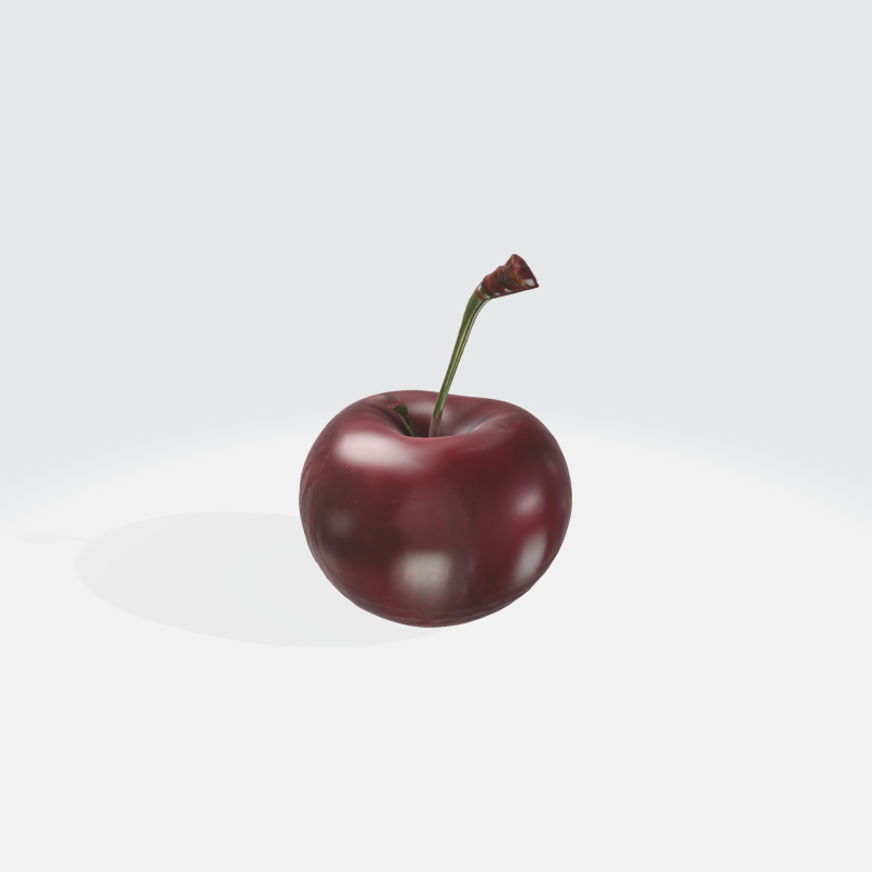 Realistic Cherry - Fruit Asset 3D Model .c4d .max .obj .3ds .fbx .stl .blend 