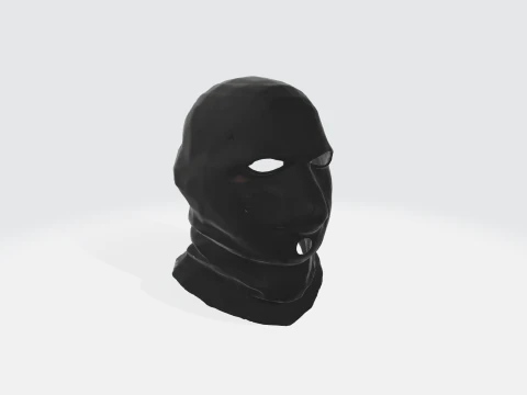 M&aacute;scara Facial Balaclava T&aacute;tica - Equipamento Militar Modelo 3D