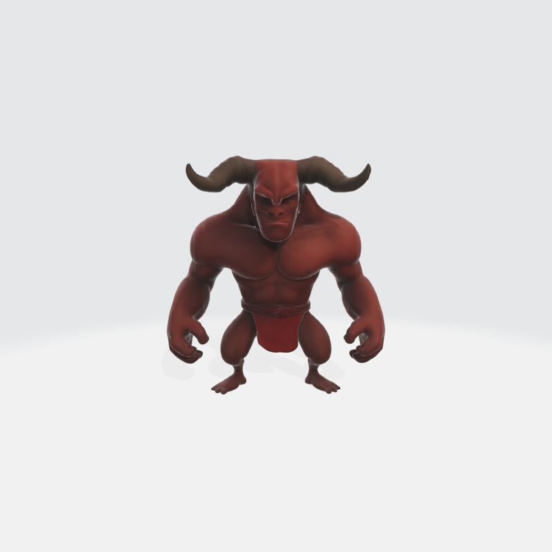 Demon Character 3Dモデル .c4d .max .obj .3ds .fbx .stl .blend