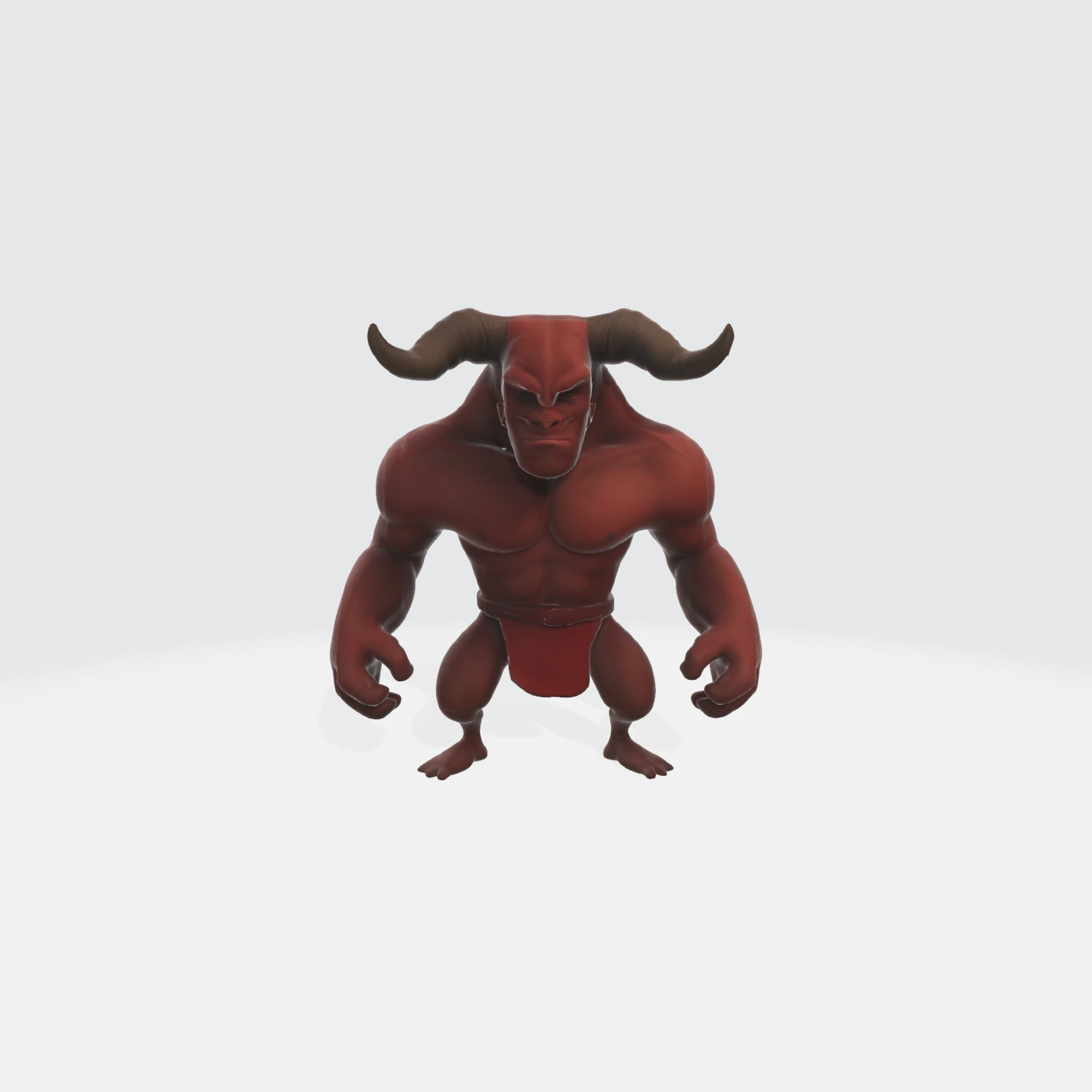 Demon Character 3D Model .c4d .max .obj .3ds .fbx .stl .blend 