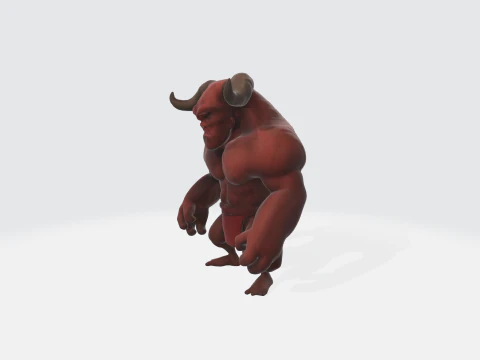 Demon Character 3D Model