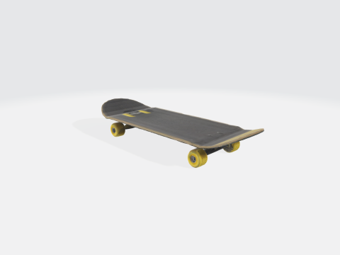 Realistic Skateboard 3D Model