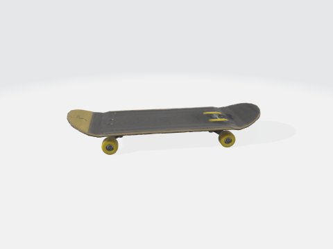 Realistic Skateboard Modello 3D
