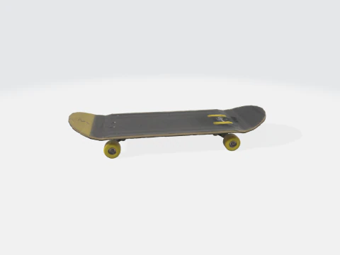 Realistic Skateboard 3D Model