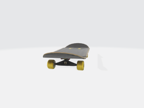 Realistic Skateboard Modello 3D