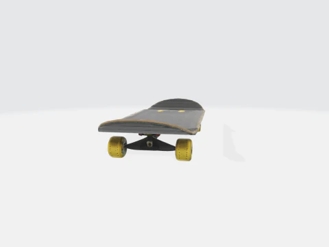 Realistic Skateboard 3D Model