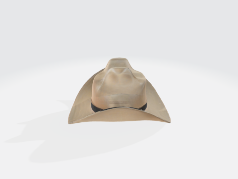 Realistic Cowboy Hat - Western Stetson Hat 3D 模型
