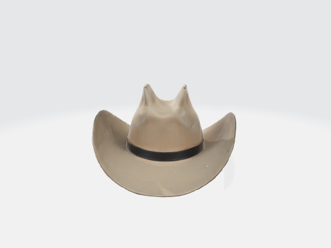 Realistic Cowboy Hat - Western Stetson Hat 3D 模型