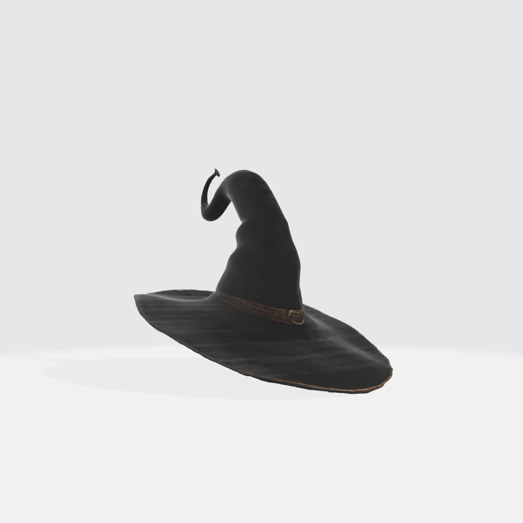 Witch Hat - Halloween Fantasy Magic Wizard Hat 3D Model .c4d .max .obj .3ds .fbx .stl .blend 
