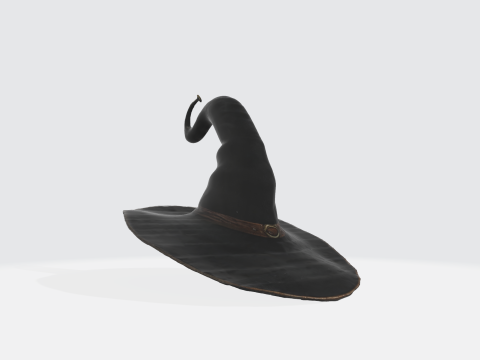 Witch Hat - Halloween Fantasy Magic Wizard Hat 3Dモデル