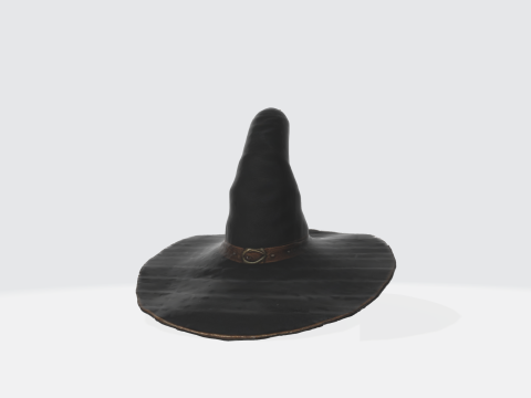 Witch Hat - Halloween Fantasy Magic Wizard Hat 3D 模型
