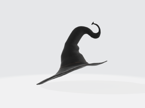 Witch Hat - Halloween Fantasy Magic Wizard Hat 3D 模型