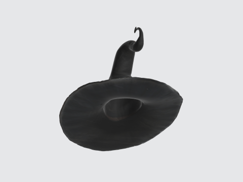 Witch Hat - Halloween Fantasy Magic Wizard Hat 3D 模型