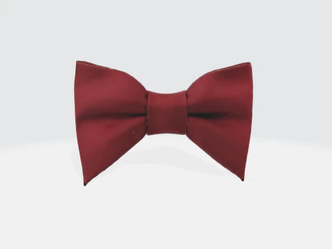 3D Bow Tie Model - Red Formal Accessories 3D Model