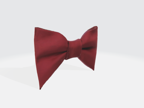 3D Bow Tie Model - Red Formal Accessories 3D मॉडल