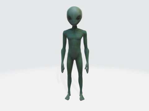 Personaggio alieno realistico Modello 3D
