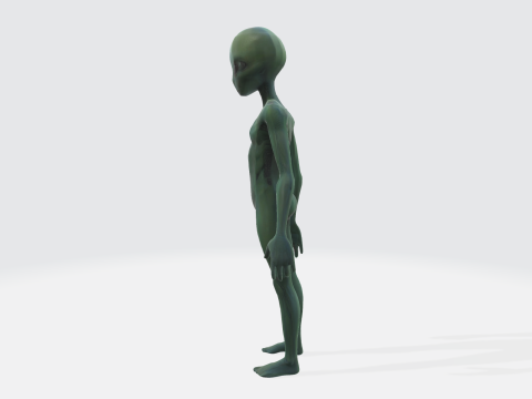 Realistic Alien Character Model 3D