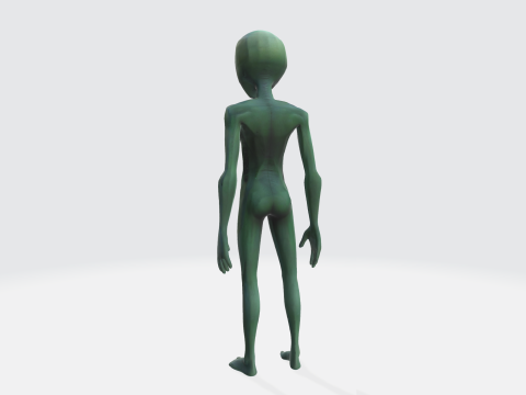 Realistic Alien Character Model 3D